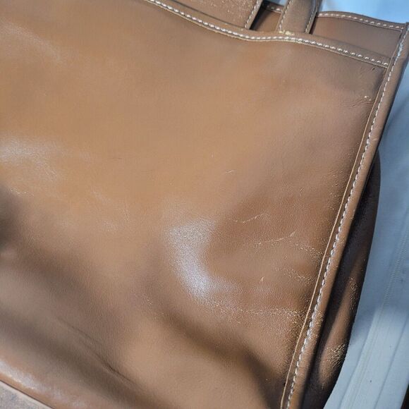 Cole Haan Leather Tote/Shoulder Bag - Tan - Picture 9 of 10